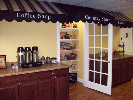 photo of coffee bar in senior living community