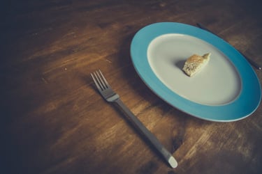 Image of mostly empty plate