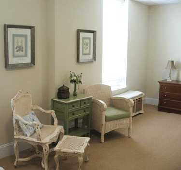 Mock senior living residence at Lakewood Place in Loudon, Tennessee