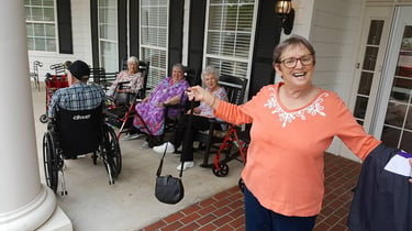 Georgia Assisted Living residents at Antebellum Grove
