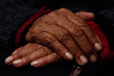 Image of elderly person's hands